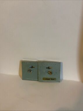 Vintage Stopper Bead Pair - Silver and Gold Tone